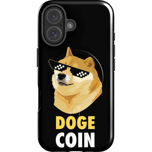 Doge Coin Crypto iPhone 16 Plus Magsafe Impact Case